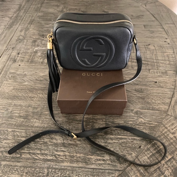Gucci Handbags - Authentic Gucci Small Leather Disco Bag